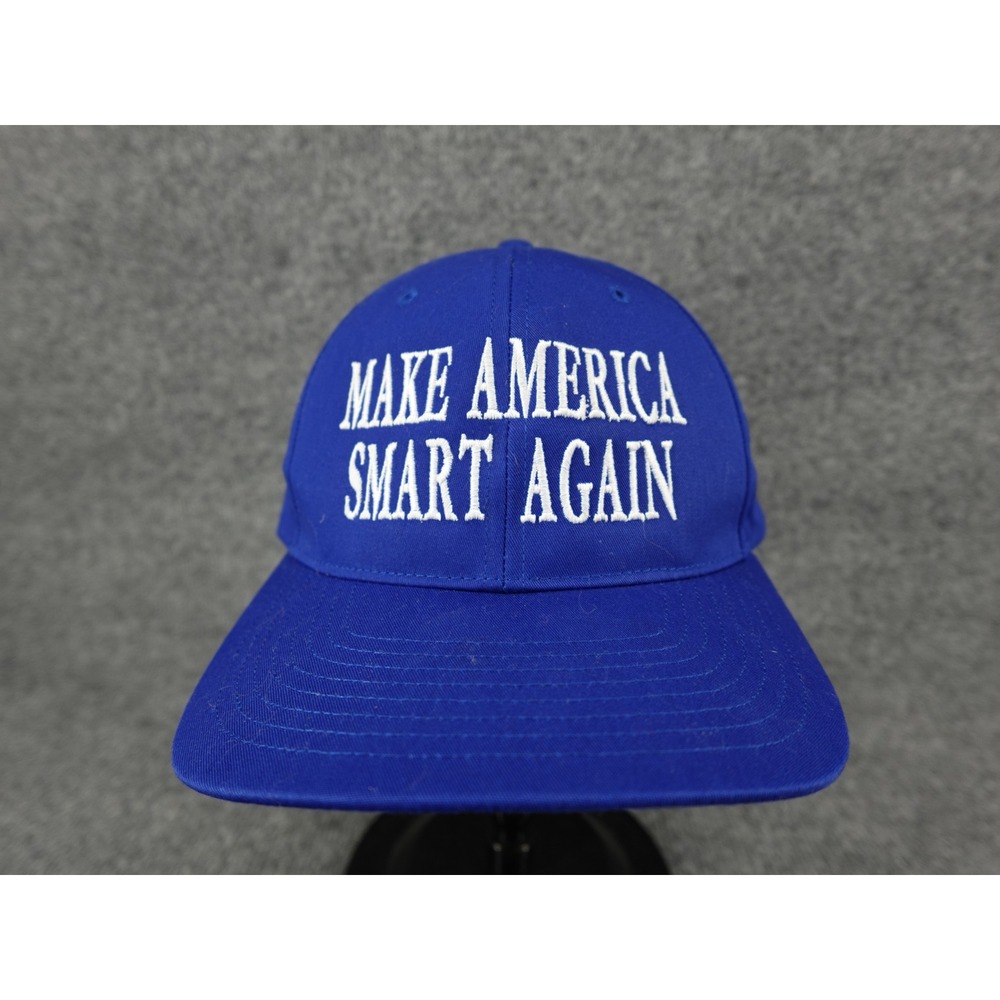 Richardson Snapback Hat Mens MD-LG Blue Good Make America Smart Again Cap